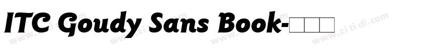ITC Goudy Sans Book字体转换